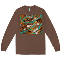 Chestnut tiger cowhide tumbler Long Sleeve Tee - BarkalooDesign