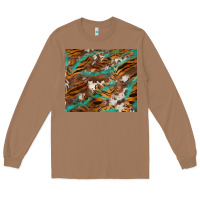 Toasted Coconut tiger cowhide tumbler Long Sleeve Tee - BarkalooDesign