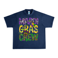 Navy Mardi Gras crew Urban Heavy Tee - BundleAndBundleShop