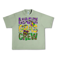 Oil Green Mardi Gras crew Urban Heavy Tee - BundleAndBundleShop