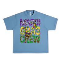 Pebble Blue Mardi Gras crew Urban Heavy Tee - BundleAndBundleShop