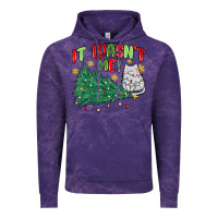 Cloud Purple it wasn't me! christmas cat Vintage Hoodie - MaliasSmallBusiness