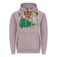 Vintage Zinc it wasn't me! christmas cat Vintage Hoodie - MaliasSmallBusiness