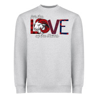 Heather Grey For the Love of the Rams Heavyweight Sweatshirt - Bettercallsaul