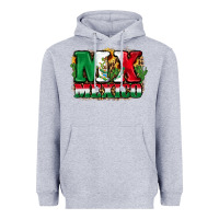 Heather Grey MX Mexico Heavyweight Hoodie - FaDigitalArtStudio