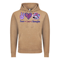 Vintage Coffee Peace Love Hairstylist Vintage Hoodie - Jasminsmagicworld