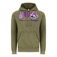 Vintage Olive Peace Love Hairstylist Vintage Hoodie - Jasminsmagicworld
