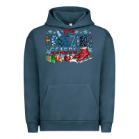 Pigment Midnight Navy It's Freezing Season Urban Hoodie - CowhideDigitalArt