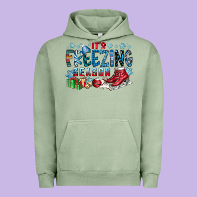 It's Freezing Season Urban Hoodie Designed By Cowhidedigitalart