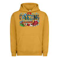 Pigment Peanut Butter It's Freezing Season Urban Hoodie - CowhideDigitalArt