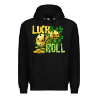 Black Luck and roll Premium Hoodie - CowGirlArtShop