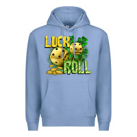 Colony Blue Luck and roll Premium Hoodie - CowGirlArtShop