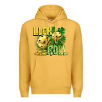 Mustard Luck and roll Premium Hoodie - CowGirlArtShop