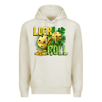 Oatmeal Heather Luck and roll Premium Hoodie - CowGirlArtShop