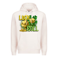 Pale Pink Luck and roll Premium Hoodie - CowGirlArtShop