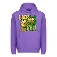 Purple Luck and roll Premium Hoodie - CowGirlArtShop