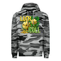 Slate Camo Luck and roll Premium Hoodie - CowGirlArtShop