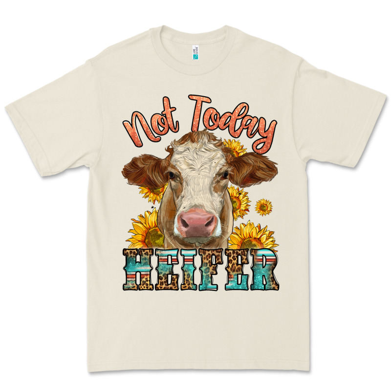 Heifer With Sunflowers Premium Tee by LillyAllenDesigns | Teevron