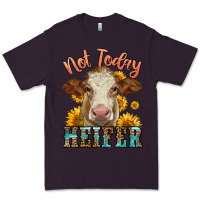 Plum heifer with sunflowers Premium Tee - LillyAllenDesigns