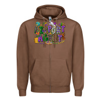 Chestnut airport agent mardi gras Zipper Hoodie - CowGirlArtShop