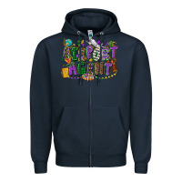 Navy airport agent mardi gras Zipper Hoodie - CowGirlArtShop