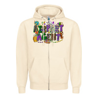 Sandshell airport agent mardi gras Zipper Hoodie - CowGirlArtShop