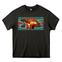 Asphalt texas and map with longhorn serape gemstone licanse plate Heavy Core Tee - Artiststas
