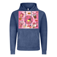Vintage Denim cafecito y chisme Vintage Hoodie - MaliasSmallBusiness