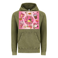 Vintage Olive cafecito y chisme Vintage Hoodie - MaliasSmallBusiness