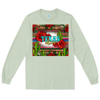 Matcha texas chica with roses Long Sleeve Tee - Jasminsmagicworld