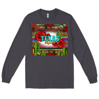 Smoke texas chica with roses Long Sleeve Tee - Jasminsmagicworld