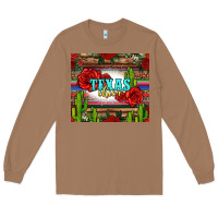 Toasted Coconut texas chica with roses Long Sleeve Tee - Jasminsmagicworld
