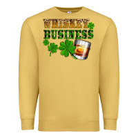 Antique Gold St. Patrick's Day whiskey business Premium Sweatshirt - OliviaCreatesArt
