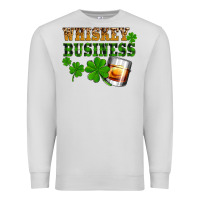 Dove Grey St. Patrick's Day whiskey business Premium Sweatshirt - OliviaCreatesArt