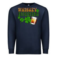 Navy St. Patrick's Day whiskey business Premium Sweatshirt - OliviaCreatesArt