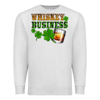 Oatmeal Heather St. Patrick's Day whiskey business Premium Sweatshirt - OliviaCreatesArt