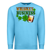 Ocean Blue St. Patrick's Day whiskey business Premium Sweatshirt - OliviaCreatesArt
