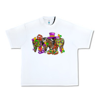 White mardi gras dental Urban Heavy Tee - BundleAndBundleShop