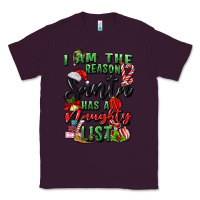 Plum i am the reason santa has a naughty list Classic Tee - MaliasSmallBusiness