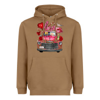 Toasted Coconut Western Valentines Day Truck Love Bird Letter Heavyweight Hoodie - FaDigitalArtStudio