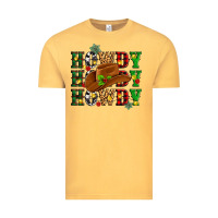 Vintage Mustard Howdy Howdy Howdy christmas Vintage Tee - MaliasSmallBusiness