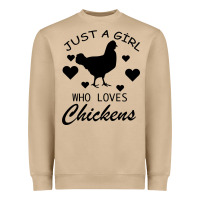 Just A Girl Who Love Chickens Heavyweight Sweatshirt | Teevron
