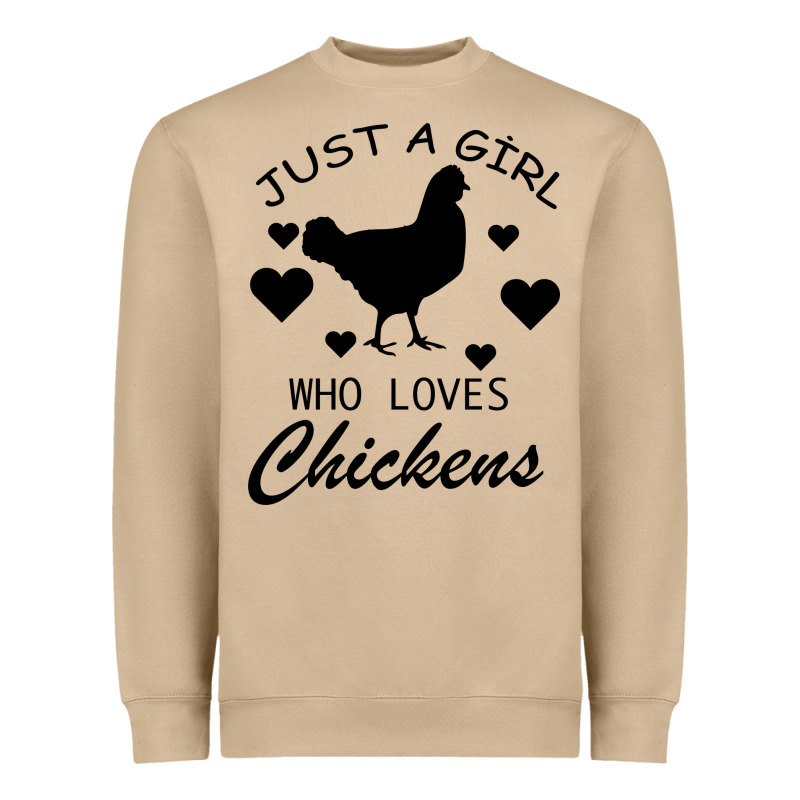 Just A Girl Who Love Chickens Heavyweight Sweatshirt by Bettercallsaul | Teevron