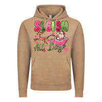 Vintage Coffee sleigh all day Vintage Hoodie - MaliasSmallBusiness