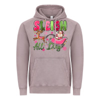 Vintage Zinc sleigh all day Vintage Hoodie - MaliasSmallBusiness