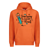 Carrot teaching i̇s a work of heart Premium Hoodie - JahusDesignShop