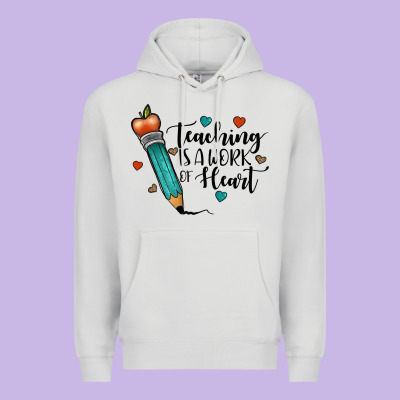 Teaching İs A Work Of Heart Premium Hoodie Designed By Jahusdesignshop