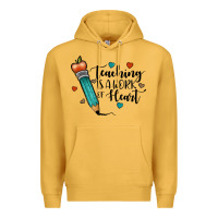 Mustard teaching i̇s a work of heart Premium Hoodie - JahusDesignShop