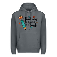 Rock teaching i̇s a work of heart Premium Hoodie - JahusDesignShop