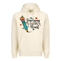 Tofu teaching i̇s a work of heart Premium Hoodie - JahusDesignShop